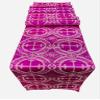 New Creations Fabric & Foam Inc, Religious Brocade Runner Tablecloth | Liturgical Fabric | Runner Ecclesiastical Jacquard | Church | Vestment-Cross Brocade. (Fuchsia / Silver, 14" Wide x 60" Long) view 1