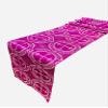 New Creations Fabric & Foam Inc, Religious Brocade Runner Tablecloth | Liturgical Fabric | Runner Ecclesiastical Jacquard | Church | Vestment-Cross Brocade. (Fuchsia / Silver, 14" Wide x 60" Long) view 2