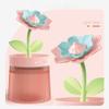 Kayswang Humidifier Mini Humidifier Flower Cold Mist Humidifier Color Light Quiet Portable USB Charging Suitable for Office Baby Room Travel (Gardenia-Pink) view 2