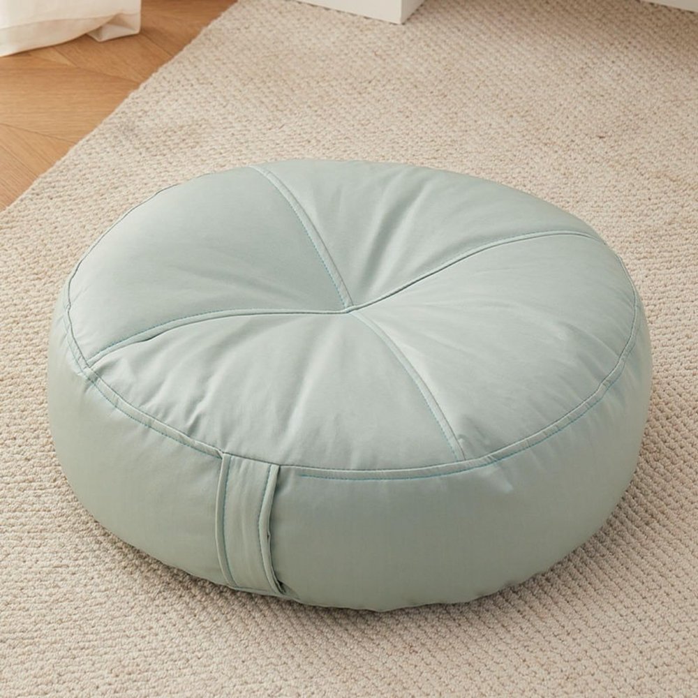 LTFCFZQ Round Fabric Floor Cushion, Retro Thicken Fabric Chair Cushion, Multi-Purpose Soft Floor Pillow Seating Backrest Seat Cushion for Floor Bedroom Balcony