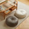 LTFCFZQ Round Fabric Floor Cushion, Retro Thicken Fabric Chair Cushion, Multi-Purpose Soft Floor Pillow Seating Backrest Seat Cushion for Floor Bedroom Balcony view 3