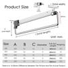 Pull Out Trousers Rack,Towel Rail Retractable Bearing 25kg,Small Cabinet Extendable Sliding Hanging Rail Rack,for Scarfs Ties Shawls Jeans Towel(450mm) view 2