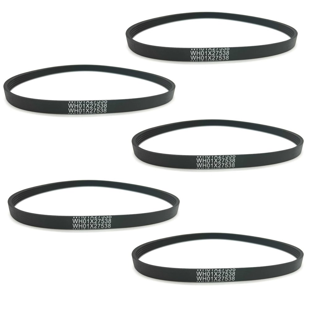 ZJgZmslcd WH01X27538 Washer Drive Belt Fit GE GTW330ASK3WW GTW460ASJ8WW Replaces 290D1101P005 4587903 AP6328256 PS12299369 EAP12299369(WH01X27538-5pcs)
