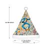 JxWCher Christmas Hat Dancing Musical Symbols Small Soft Plush Themed Santa Hats, Fun Party Headwear, for Holiday Parties, Family Photos, Gifts view 3
