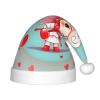 JxWCher Christmas Hat Cute loving boy Small Soft Plush Themed Santa Hats, Fun Party Headwear, for Holiday Parties, Family Photos, Gifts view 1