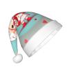 JxWCher Christmas Hat Cute loving boy Small Soft Plush Themed Santa Hats, Fun Party Headwear, for Holiday Parties, Family Photos, Gifts view 2