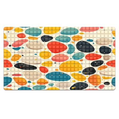 Bath Tub Shower Mat Non Slip 26.8in x 15in Large Bath Mat with Suction Cups Kids and Elderly Bathtub Mats Stones