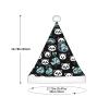 JxWCher Christmas Hat Black and white panda face Small Soft Plush Themed Santa Hats, Fun Party Headwear, for Holiday Parties, Family Photos, Gifts view 3