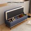 DSEWTEZXI Modern Bedroom End of Bed Storage Bench with Padded, Shoes Rack Cabinet Benches, Porch Hallway Multi-Functional Shoe Rack, Living Room Seat Bench Long, Indoor Home Decoration. view 4