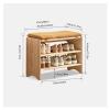 MAVCHANOLIA Shoe Rack Bench Entryway Bench with Storage Shoe Rack Bench with Cushion Seat Rustic Storage Benches for Entryway Living Room Bedroom Hallway Wooden Furniture Front Door Shoe Bench view 3