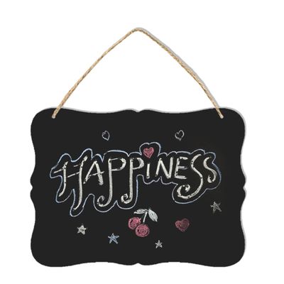 HOODANCOS Wooden Blackboard Wall Decor Double Sided Hanging Chalkboard Home Blackboard Message Board Chalkboard Pendant