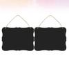 HOODANCOS Wooden Blackboard Wall Decor Double Sided Hanging Chalkboard Home Blackboard Message Board Chalkboard Pendant view 3