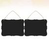 HOODANCOS Wooden Blackboard Wall Decor Double Sided Hanging Chalkboard Home Blackboard Message Board Chalkboard Pendant view 4