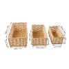 3PCS Hand Woven Storage Baskets, Decorative Woven Storage Basket, Storage Baskets Set, Suitable for Providing Ample Storage Space view 2