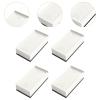 Bothyi 4 Pieces Furniture Risers Rectangle Bed Raising Blocks Heavy Duty Sofa Riser Lifts Bed Risers for Desk Washing Machine Fridge, White view 3