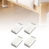 Bothyi 4 Pieces Furniture Risers Rectangle Bed Raising Blocks Heavy Duty Sofa Riser Lifts Bed Risers for Desk Washing Machine Fridge, White view 4