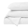 Superior Cotton Woven Coverlet, Home Decor, Aesthetic Master and Guest Bedroom, Medium Weight, All-Season, Bedding Essentials, Decorative Bed Accent, Tanta Collection, Throw Size, White view 2