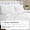 Superior Cotton Woven Coverlet, Home Decor, Aesthetic Master and Guest Bedroom, Medium Weight, All-Season, Bedding Essentials, Decorative Bed Accent, Tanta Collection, Throw Size, White view 4