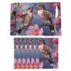 Placemats Set of 6 Washable Humming Birds Place Mats Heat Resistant Table Mat for Kitchen Desktop Protection Mat Wipeable Placemats Non-Slip Desk Pad for Dining Table view 2