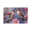 Placemats Set of 6 Washable Humming Birds Place Mats Heat Resistant Table Mat for Kitchen Desktop Protection Mat Wipeable Placemats Non-Slip Desk Pad for Dining Table view 3