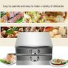 UWYTGF Rice Noodles Steamer,2-Layer Rice Noodle Rolls Maker,Food-Grade Stainless Steel Roll Steamer,Cantonese Rice Noodle Rolls Machine view 4