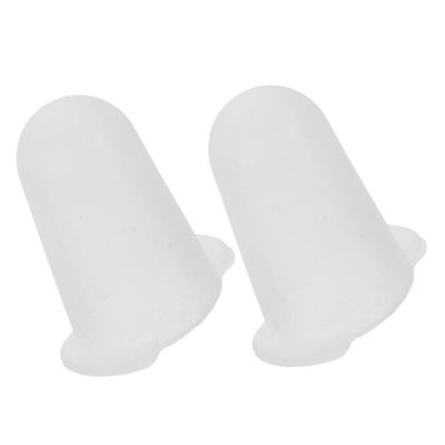 BEBEMOKO 2pcs Cake Piping Tip Lids Decorative Tip Protective Cap Flexible Silicone Covers for Cake Decorating