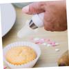 BEBEMOKO 2pcs Cake Piping Tip Lids Decorative Tip Protective Cap Flexible Silicone Covers for Cake Decorating view 3
