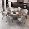 LAVGHR Dining Chair Dining Chairs Set of 8 Wear Resistant Cat Claw Leather Kitchen Living Room Lounge Counter Chairs Sturdy Carbon Steel Metal Legs(Light Grey) view 2