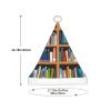 JBYJBX Library Bookshelf Print Christmas Hat Outdoor Xmas Accessories Parties Unisex Hat Holiday Headwear & Gift view 3