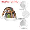 JBYJBX Library Bookshelf Print Christmas Hat Outdoor Xmas Accessories Parties Unisex Hat Holiday Headwear & Gift view 4