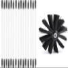 chimney sweep kit Chimney Cleaning Brush Kit, Flexible Duct Vent Cleaning Set Nylon Chimney Sweeping Brush Kit Include 12 Rods & 1 Brush Head For Drill Fireplace Sewage Pipe Wood Burner Stove(15 Rods, view 1