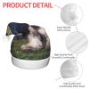 WEIHAKO Santa Hat Light Up Christmas Hat for Adults Soft Plush Xmas Hats Adult Schnauzer Dogs Santa Hat view 3