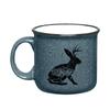 Black Lantern Nature Coffee Mugs Rustic Outdoor Themed Ceramic Coffee Cups Mountain Forest Camping Mug Designs (Jackalope + Mountains) view 1