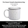 Black Lantern Nature Coffee Mugs Rustic Outdoor Themed Ceramic Coffee Cups Mountain Forest Camping Mug Designs (Jackalope + Mountains) view 3