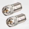 MOOKEERF 2 Pack PL259 Coax Connectors 50 Ohm PL-259 UHF Male Clamp Connector for LMR400 KMR400 RG8 RG8U RG213 Coaxial Cable view 4