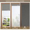 Boolegon Cordless Dual Roller Shades, Linen Grey & White, 78" W x 64" H view 2