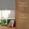 Boolegon Cordless Dual Roller Shades, Linen Grey & White, 78" W x 64" H view 3