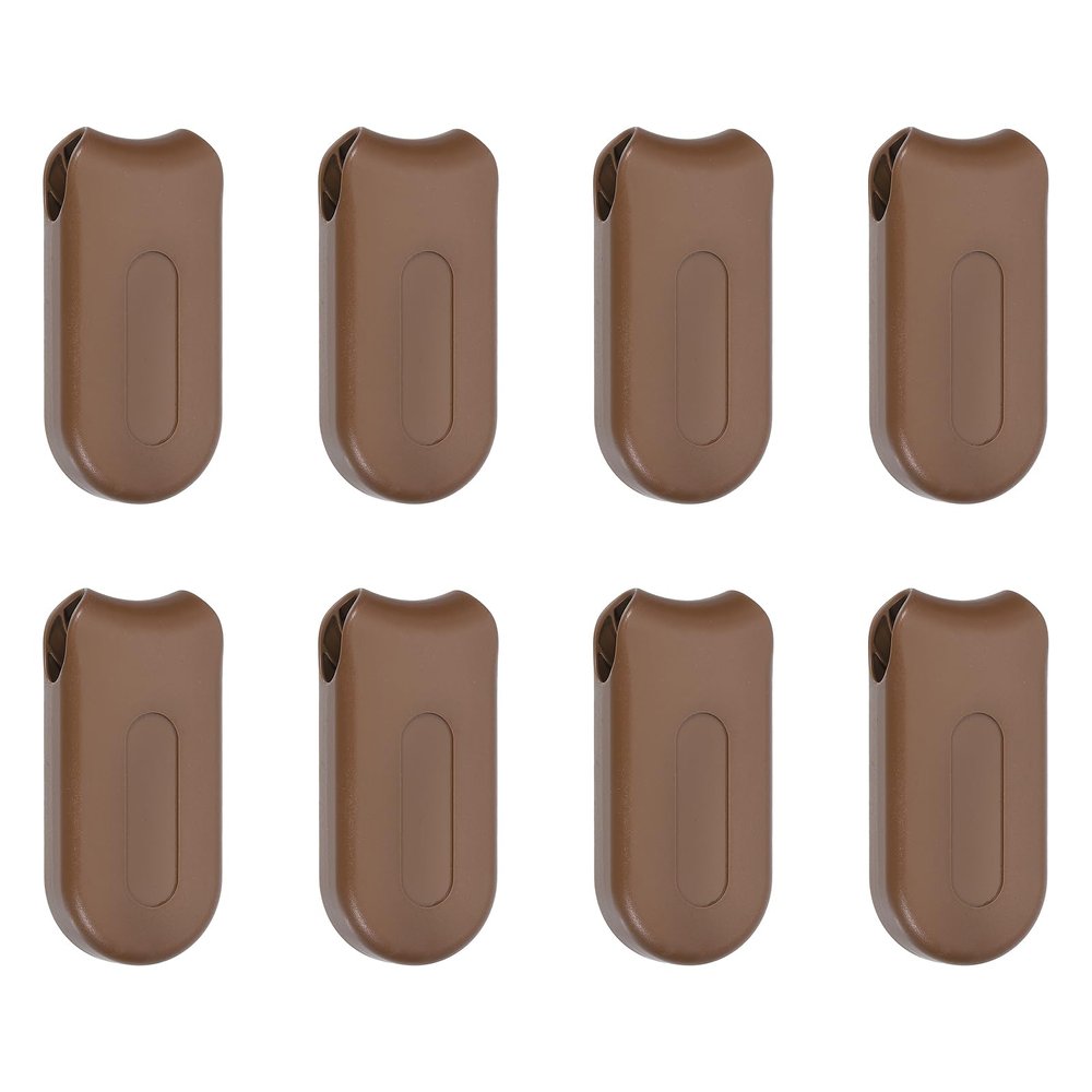 uxcell 8Pcs Blind Cord Weight, 78mm Curtain Blinds Handles Plastic Pull String Pendants for Window Shutter Vertical Roller Blinds Accessories, Brown