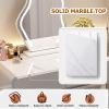 3 in 1 Vanity Desk Majiclovie Small Makeup Vanity Desk Dressing Table, Easy to Install Vanity Set with Mirror and Stool and Lights, White Dresser Vanity Storage with 4 Drawers for Bedroom Girls Womens view 2