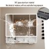 Aluminum Medicine Mirror Cabinet with Lights,LED Lighted Vanity Mirror with Anti-Fog,Smart Vanity Mirror Cabinet with Open Rack,LED Lighted Vanity Mirror,Touch switch,Paper hole,Beauty storage rack(Gr view 2