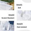 11.8"~74.8" Clear Desk Mat, Desk Protector for Coffee Table and Dining Room Table, Writing Desk Pads on Top of Desks Rectangle, Waterproof PVC Desk Cover Protector(55.1'' x 55.1'') view 2