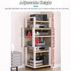 Audio Video Rack, 5 Tier AV Media Stand, Easy to Assemble, Multimedia Stereo Components Cabinet for DVD Player/Game Console/Projector/Printer, Record/CD Storage Unit Shelf for Living Room Ki view 3