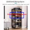 Audio Video Rack, 5 Tier AV Media Stand, Easy to Assemble, Multimedia Stereo Components Cabinet for DVD Player/Game Console/Projector/Printer, Record/CD Storage Unit Shelf for Living Room Ki view 4