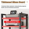 AV Media Stand 5/6/7/8 Tier Movable Record Player DVD CD Audio Rack Tower Holder, Adjustable Media Storage Cabinet, Equipment Console Shelf for Home Office Theater,Natural 2,8 Tier W 23.6 view 4