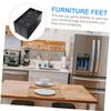 GLSTOY 4pcs Rubber Furniture Risers for Chair and Table, Black view 3