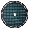 Celebrations Home Black/Green/White Merry Christmas Tree Skirt 27 in. view 1
