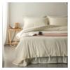 55% Cotton 45% Linen Duvet Cover with Ropes Double Full Queen 4Pcs Good Drape Silky Soft Comforter Cover Bed Sheet Pillowcases,Bed view 2