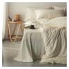 55% Cotton 45% Linen Duvet Cover with Ropes Double Full Queen 4Pcs Good Drape Silky Soft Comforter Cover Bed Sheet Pillowcases,Bed view 4