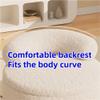 BSNRSNMFA Sofa Stool, Storage Footstool, Foot Stool with Upholstered and Wooden Frame, Round Ottoman with Curved Backrest, Multifunctional Pouf Ottoman for Living Room, Bedroom(Pink) view 3