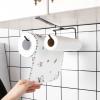 BCCCLLLSA Floating Shelf Accessories Shelf Under Cabinet Paper Roll Towel Holder Tissue Hanger Kitchen Towel Storage Rack Cupboard Shelf Accessories view 2